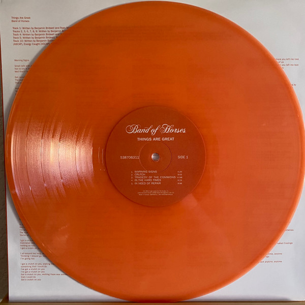 Band of Horses "Things Are Great" Coloured LP