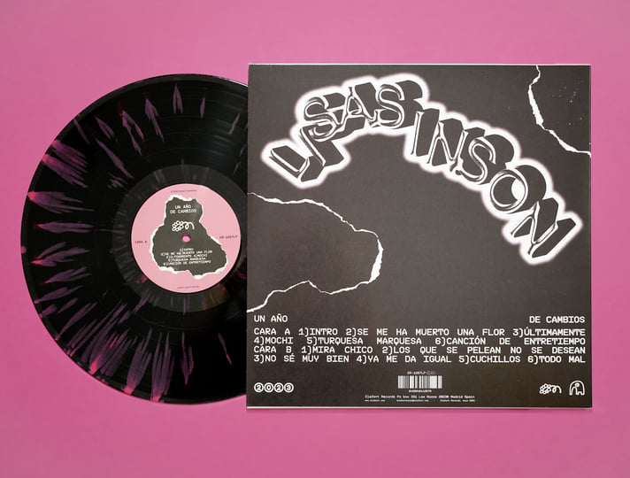 Lisasinson "Un Año De Cambios" Black/Pink Splatter LP