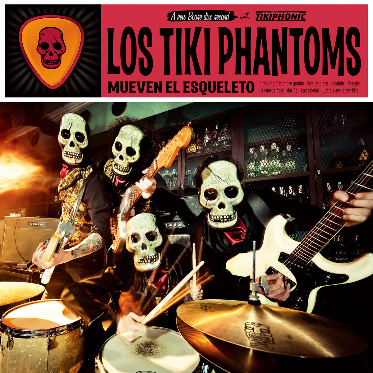 Los Tiki Phantoms "Mueven el esqueleto" LP