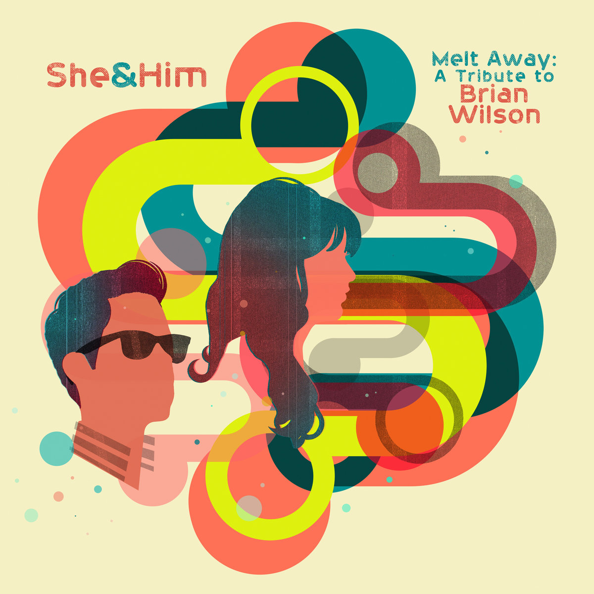 She & Him "Melt Away: A Tribute to Brian Wilson" Colored LP