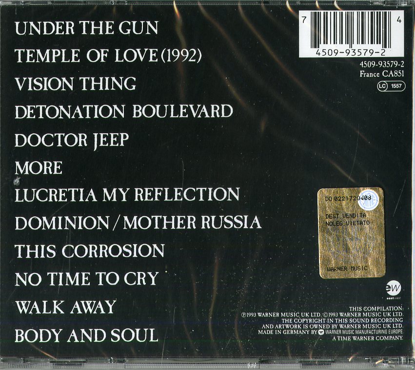 Sisters of Mercy "Greatest Hits vol.1" CD
