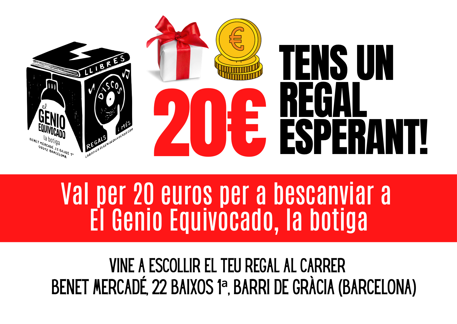 Vale Regalo 20 euros