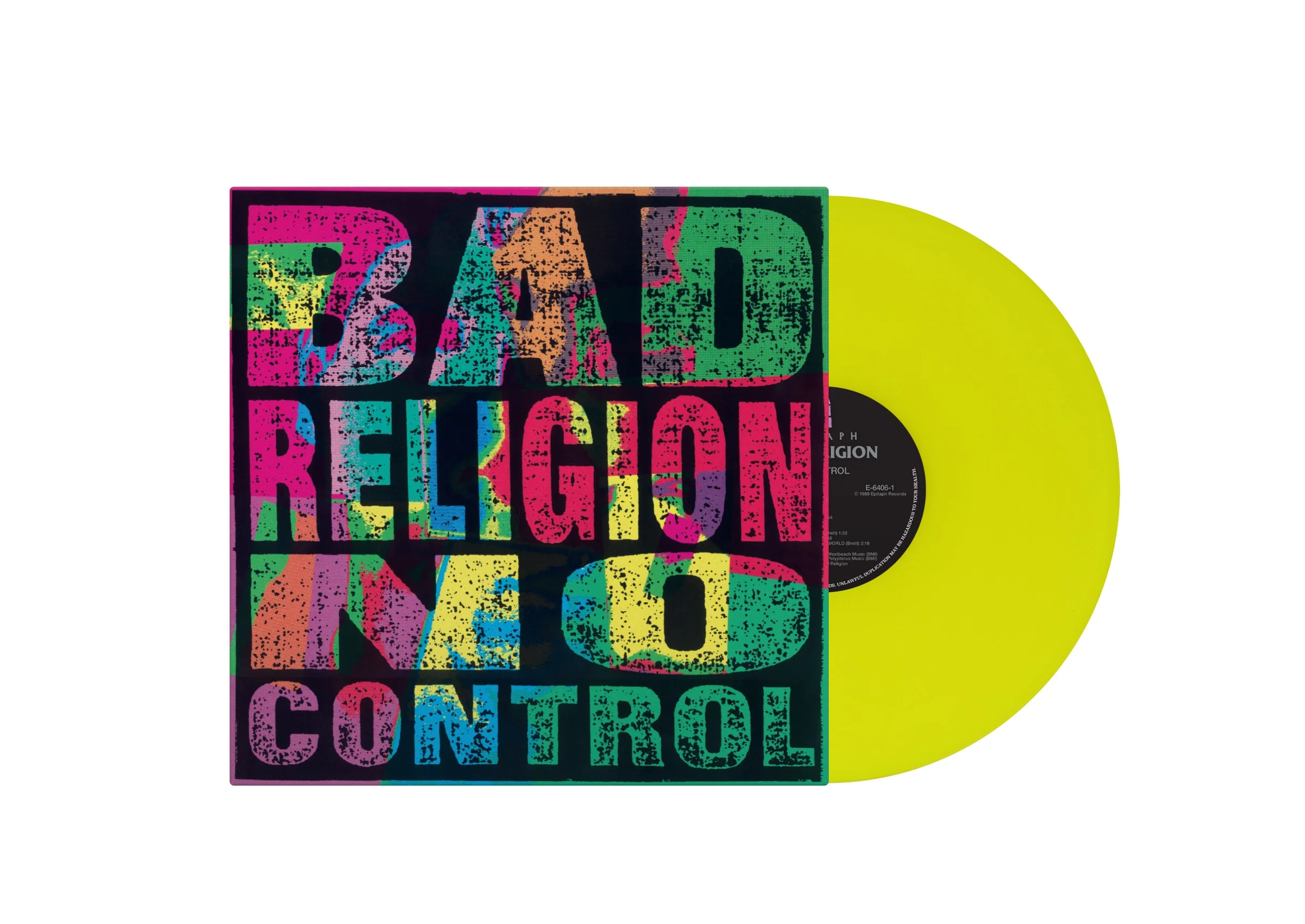 Bad Religion "No Control" LP 🟡 Amarillo