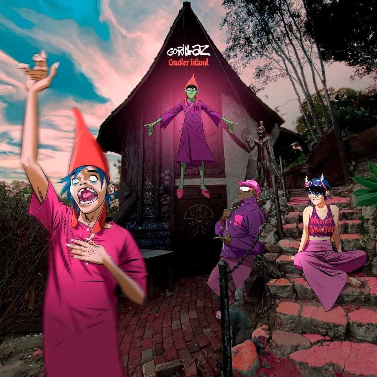 Gorillaz "Cracker Island" Neon Purple LP Limitado