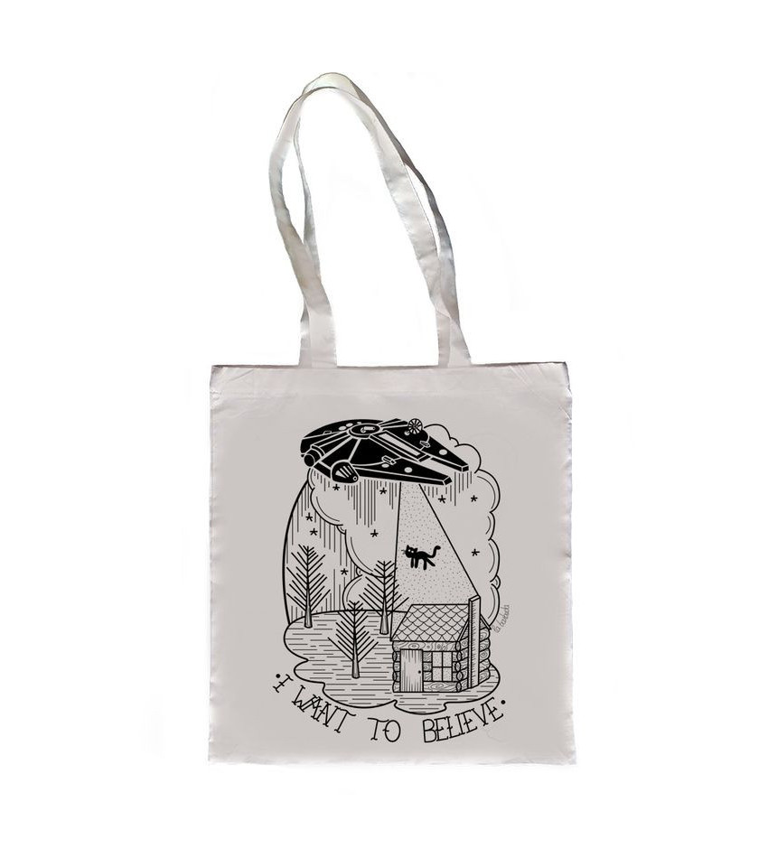 Tote I want to believe (White)