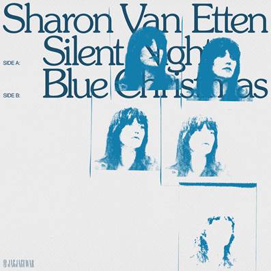 Sharon Van Etten "Silent Night / Blue Christmas" Transparent Blue 7"