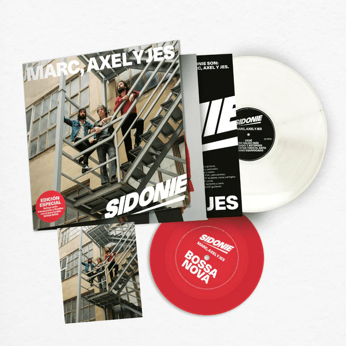 Sidonie "Marc, Axl y Jes" Ed. Especial LP Transparente + 7" Flexi