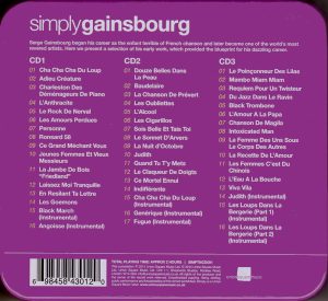 Serge Gainsbourg “Simply Serge Gainsbourg” CD