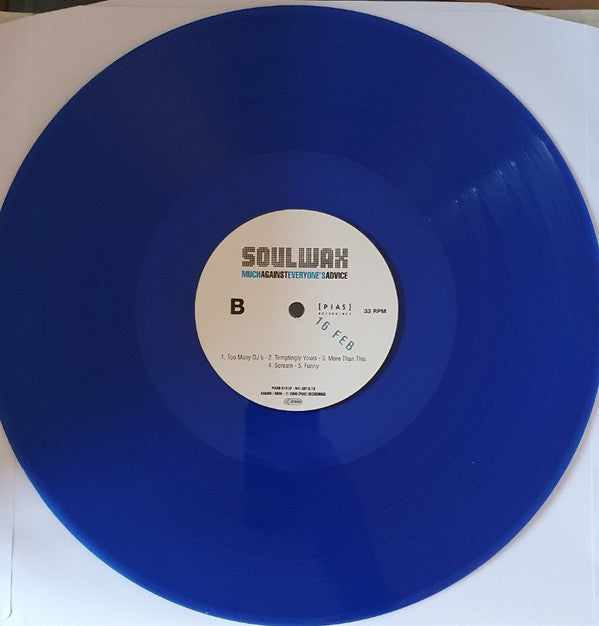 Soulwax "Much Against Everyone's Advice" Blue Lp