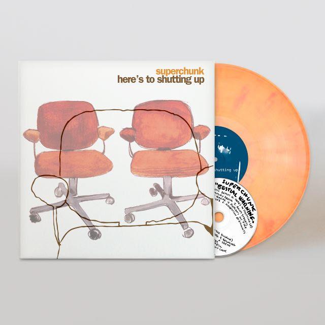 Superchunk "Heres To Shutting Up" 20th Anniversary Orange LP+CD (13 Acoustic Demos)+Poster