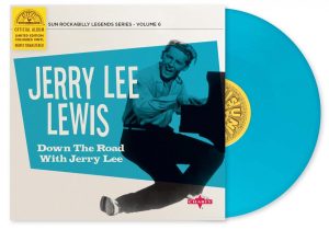 Jerry Lee Lewis “Down The Road Whit Jerry Lee Lewis” Blue Cyan 🔵 10″