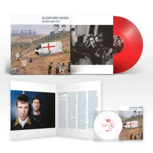 Sleaford Mods “Divide And Exit” Clear Red 🔴 LP + Flexi