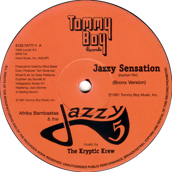 Afrika-Bambaataa-The-Jazzy-5-The-Kryptic-Krew-Feat-Tina-B-Jazzy-Sensation-comprar-lp-online-oferta