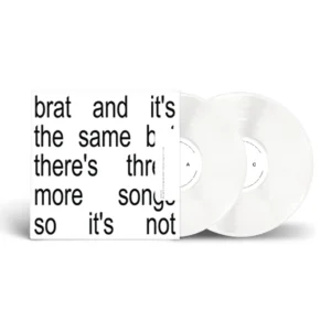 Charli XCX “Brat and it’s the same but there’s three more songs so it’s not” White ⚪ 2LP