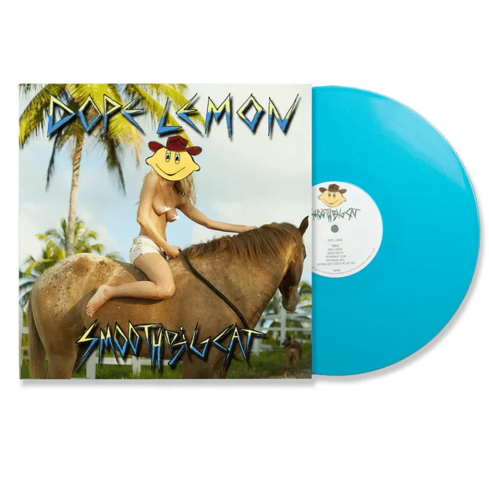 DOPE-LEMON-Smooth-Big-Cat-Reissue-Stereo-Blue-Turquoise-Vinyl