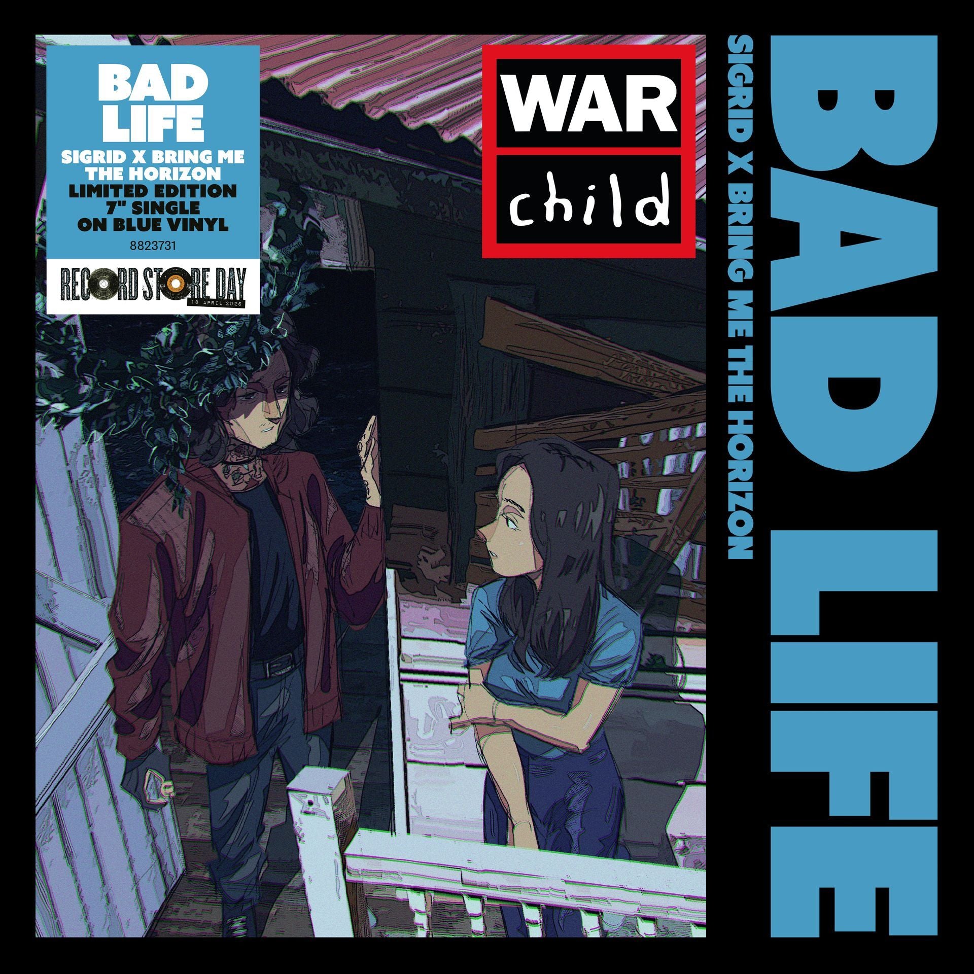 Sigrid x Bring Me The Horizon "Bad Life" Blue 7"