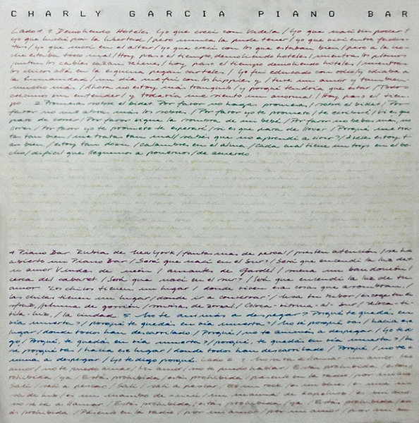 Charly García "Piano Bar" White ⚪ LP